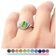 OUEPLLOZ Clearance Silver Birthstone Rings For Women Non Tarnish Trendy Stackable Gold Rings Ring For Mothers Daughter Bridesmaid Gifts Jewelry(Silver,10)