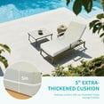 thumbnail image 5 of Bronkige 2 Pcs Chaise Lounge Cushions Outdoor, 80x26x5 Inch Thick Waterproof Outdoor Furniture Cushions with Removable Cover, Patio Lounge Chair Cushions for Outdoor Furniture, Beige, 5 of 8