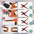 thumbnail image 6 of Zantle Pipe and Tube Cutter, Ratcheting Hose Cutter One-hand Fast Pipe Cutting Tool with Ratchet Drive for Cutting Less Than 1-1/4" O.D. PEX, PVC, and PPR Pipe, 6 of 9