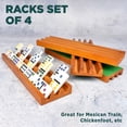 thumbnail image 4 of Juego de 4 estantes de madera Domino Holders Queensell para dominó, 4 of 8