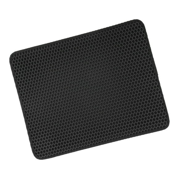 Cat Litter Mat,  Double Layer Design Anti Litter Carry Out Litter Box Mat, Waterproof AntiSlip Urine Proof Kitty Litter Mat, Special Side Handle Design,Easy To Clean