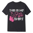 thumbnail image 4 of Womens T shirts Crew Neck Short Sleeve Letter Graphic Print Basic Tee Tshirt, 4 of 4