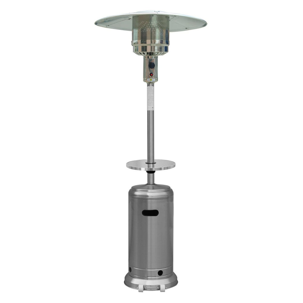 Hiland Tall Stainless Steel Patio Heater with Table