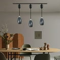 thumbnail image 4 of Kiven Juno track lighting pendants Adjustable Height,3-Light Modern Glass J track pendant lights ,Decorative Dimmable Track Lighting Fixture for Hallway Kitchen Island DZ0510, 4 of 7
