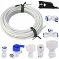 thumbnail image 1 of Manguera de suministro de agua universal de 15 metros, kit de conector de manguera de refrigerador de 1/4, tubo de filtro, piezas y accesorios para refrigeradores europeos/americanos, 1 of 1