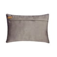 thumbnail image 3 of The HomeCentric Decorative Grey & Silver Pack of 2, 12"x14" (30x35 cm) Lumbar Pillow Cover, Suede Foil & Beaded Oblong Pillow, Chevron Pattern Modern Style - Silver Lucent, 3 of 3