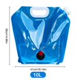 thumbnail image 2 of Bolsa de agua plegable para acampar, contenedor de agua sin fugas con bolsa para grifo (10L), 2 of 8