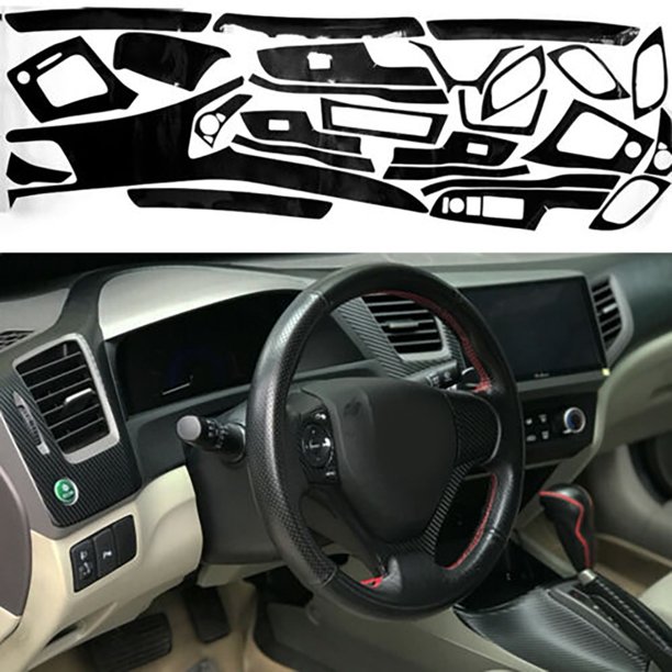 Auto Decal Sticker Kit Car Trim Wrap 5D Dash For Honda Civic 20122014