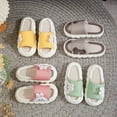 thumbnail image 7 of Krdevn Girls Slide Slippers for Home Indoor Outdoor Soft Breathable Linen Shoes with Sole Comfortable Casual Daily Wear,Toddler Girl Shoes,Boys Shoes,Size:10-10.5 Years, 7 of 7