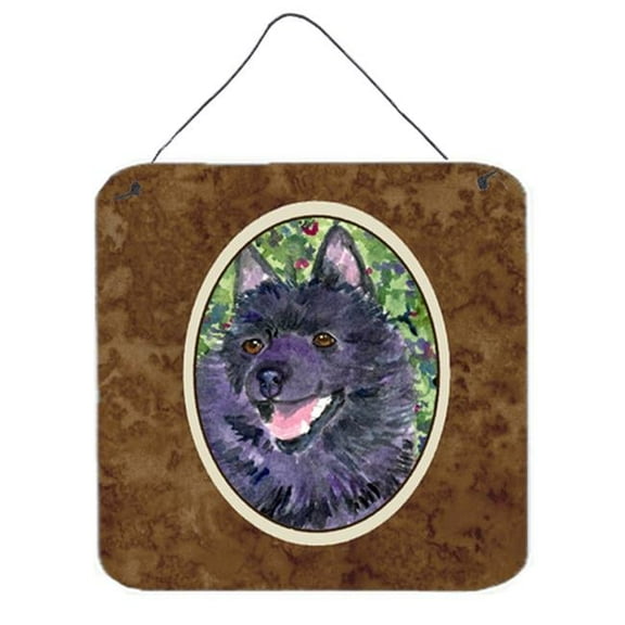 Schipperke Aluminium Metal Wall Or Door Hanging Prints