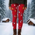 thumbnail image 6 of Levmjia Womens Pants Christmas Printed Casual Tight Yoga Comfy Work Elastic High Waist Sweatpants Fashion Bottoming Pants Sports Daily Wear, 6 of 6