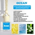 thumbnail image 2 of Ocean and Black Ice Car Air Freshener Diffuser, Hanging Fragrance Oil Bottles, Fresh Marine and Cool Musk Scent, Long Lasting Aroma, 2 Pack, 2 of 10