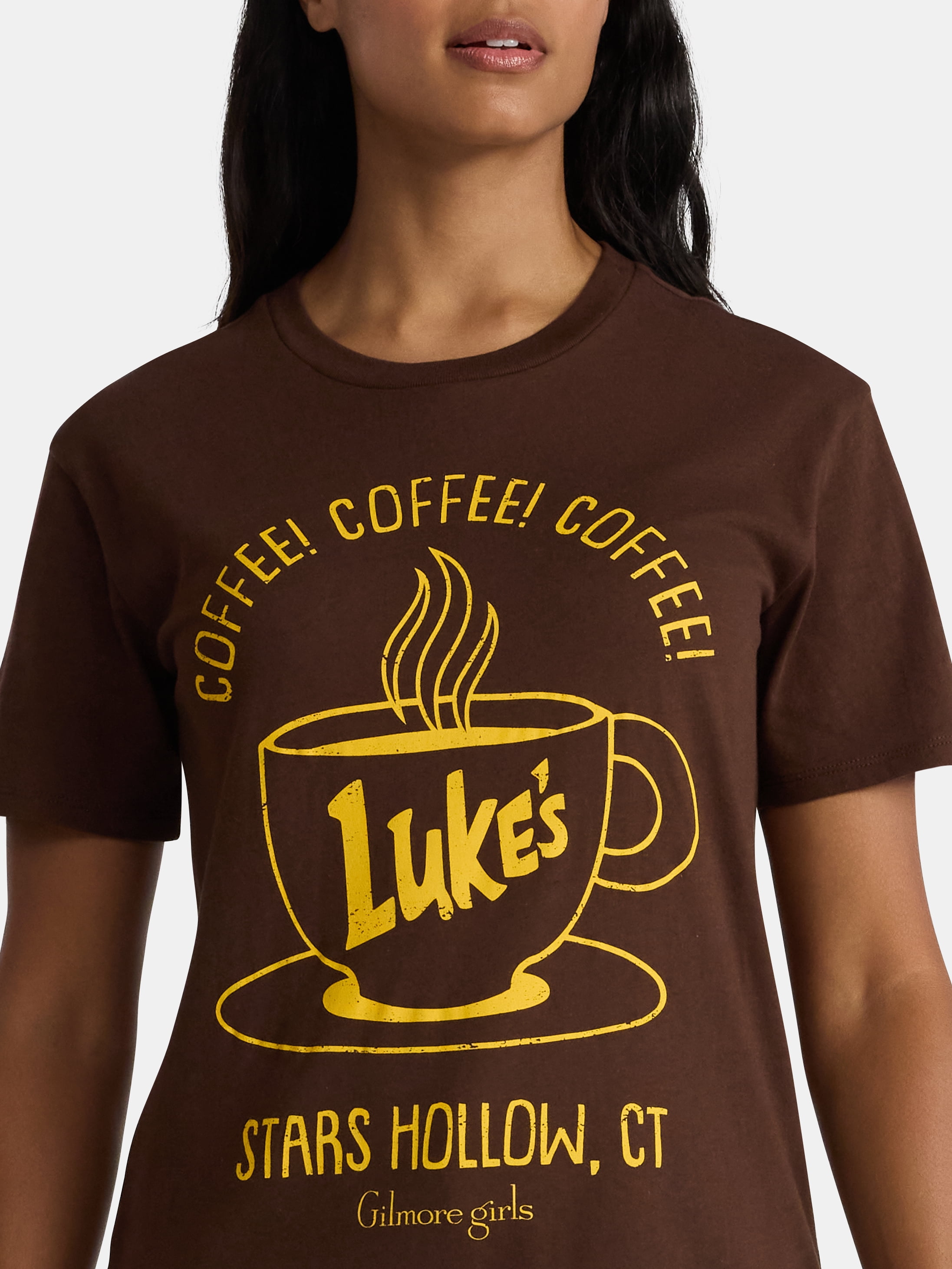 Gilmore Girls Women's Luke's Graphic Cotton Tee with Short Sleeves, Sizes XXS-XXL