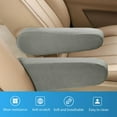 thumbnail image 3 of 1 Pair Car Front Seat Armrest Covers, Comfortable Cloth Fabric Auto Front Seat Armrest Cover Replacement, Universal Elastic Vehicle Seat Armrest Protectors, Car SUV Truck Accessories (Gray), 3 of 7