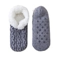 thumbnail image 2 of Women's Cozy Non Slip Low Cut Socks, Warm Fluffy Lined Indoor Floor Slipper Socks for Bedroom Daily Use Gray One Size, 2 of 4