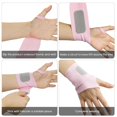 thumbnail image 2 of YQHWQ Pink One Size Pack Carpal Tunnel Wrist Support, 2 of 5