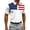 White, variant on 250th Anniversary USA Mens Polo Shirts Short Sleeve Everyday Relaxed Fit American Flag Print Top for 4th of July White S
