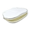 thumbnail image 1 of Cotton Muslin Shell Cosmetic Makeup Bag, 6-1/2-Inch, Silver, 1 of 1