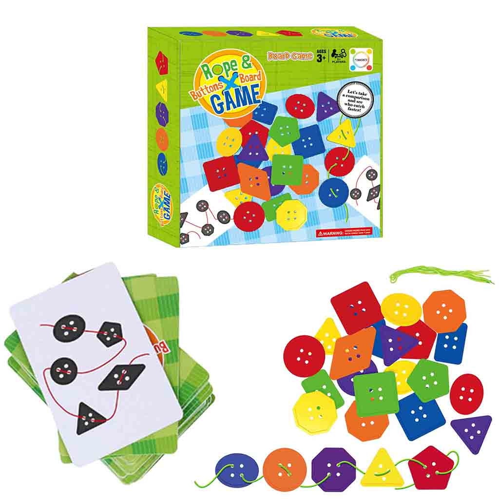 Rope &Buttons Board Game Children Desktop Interactive Parenting Game