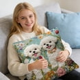 thumbnail image 4 of SIYTUAU Polyester Pillowcase With Dog Print 17.72X17.72 Inch Soft Cushion Cover For Sofa A, 4 of 7