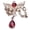 D, variant on Rhinestones Wing Pendant Craft Supplies Jewelry Embellishment With Long Time Use Alloy