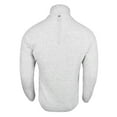 thumbnail image 2 of IBKUL Popcorn Stitch 1/4 Zip Pullover Gray Medium, 2 of 2
