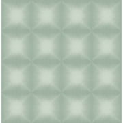 Kenneth James Echo Sage Geometric Wallpaper, 20.5-in by 33-ft, 56.4 sq. ft