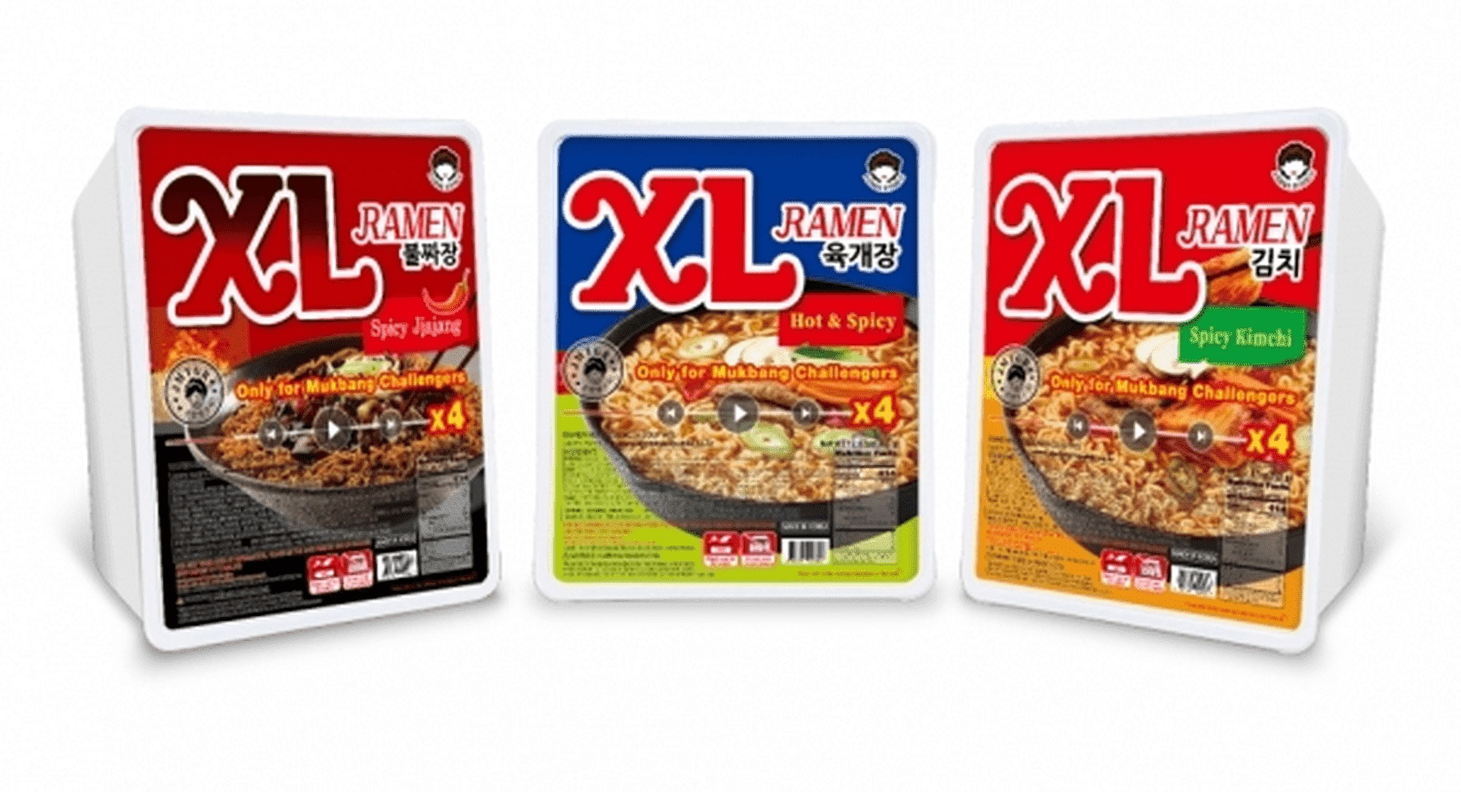 XL Ramen Bul Spicy Jjajang Black Bean Flavor Mukbang Ramen Noodles