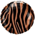 thumbnail image 2 of PMU Party Themes Tiger Stripes Pattern 18in Mylar-Foil Balloons (1/pkg) Pkg/1, 2 of 2