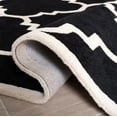 thumbnail image 6 of SAFAVIEH Chatham Hayden Geometric Wool Area Rug, Black/Ivory, 8'9" x 8'9" Square, 6 of 11