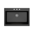 thumbnail image 6 of Bocchi 1551-0120 Nuova Pro 34" Undermount Single Basin Fireclay Kitchen Sink - Black, 6 of 7