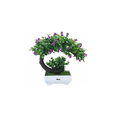 thumbnail image 1 of Árbol Bonsaí Artificial Con Maceta Hogar Y Oficina Violáceo Belug Morado, 1 of 4