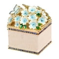 thumbnail image 1 of Caja de baratijas pintada a mano Case de tesoro del tesoro Regalos Organizador de joyas de metal de escultura para aretes de anillo Gabinetes Mesa de estante Beige, 1 of 8