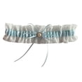 thumbnail image 1 of Silk Scarves Blue Garter Wedding Including Personalised Card As A Loving Bride – Wedding Garter Blue As Wedding Wedding Decoration Wedding Bride Polyester Scarf, 1 of 3