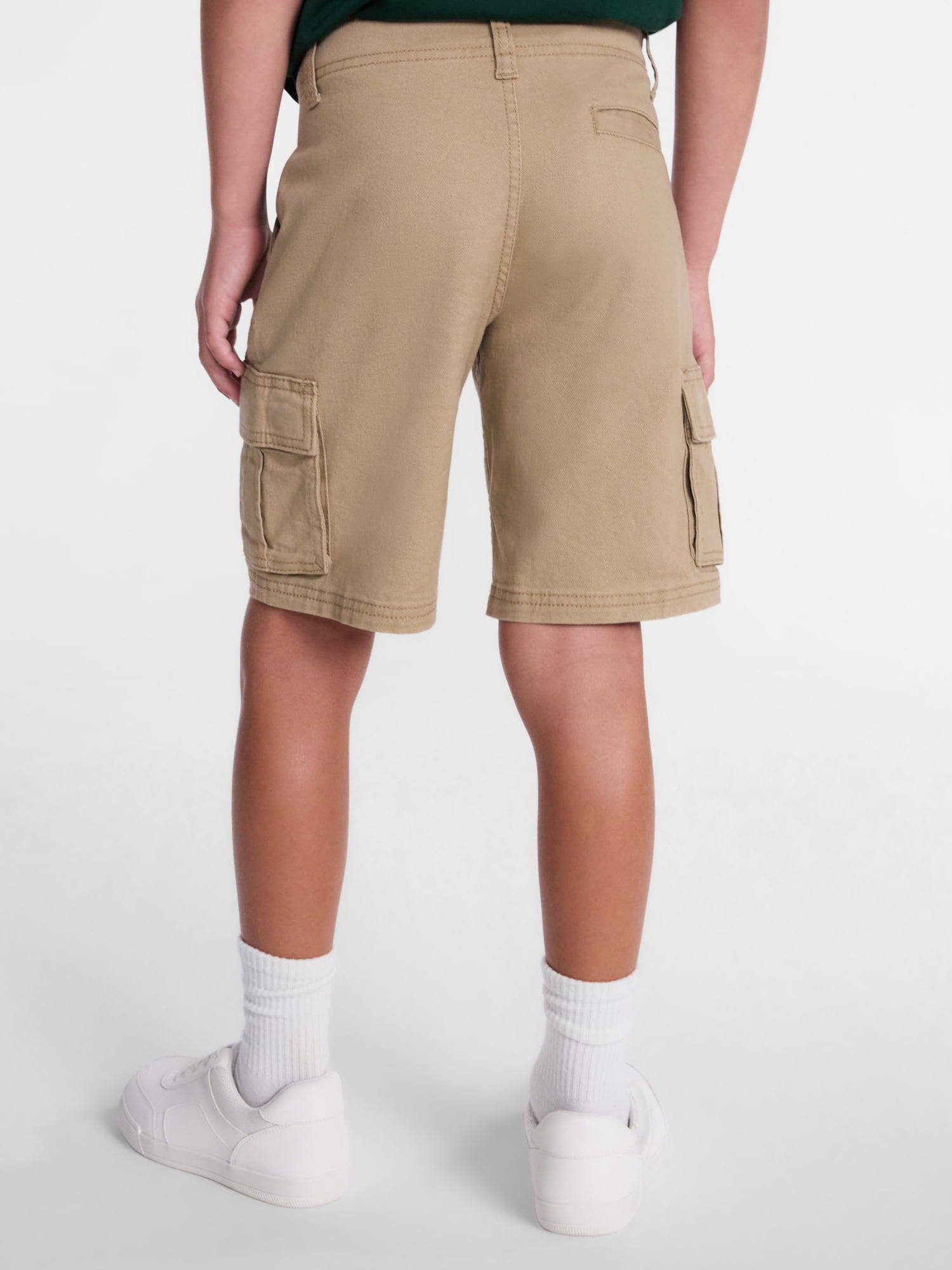Wonder Nation Boys Twill Cargo Shorts, Sizes 4-18