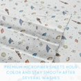 thumbnail image 5 of Viviland Kids Twin Sheet Set Printed Boys Bed Sheets White Space Rocket Pattern, 5 of 6