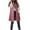 Pink, variant on PMVFHDE Coats for Women Winter Solid Color Daily Casual Loose Long Length Lightweight Warm Vest Jacket Khaki,XS