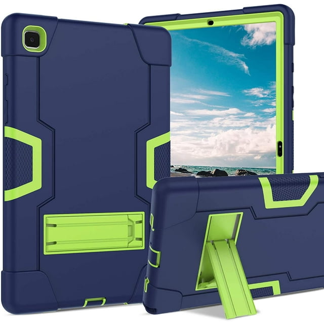 Étui pour Galaxy Tab A7 10.4 2020, DUEDUE Support Antichoc 3 en 1 Hybride Robuste en PC Dur, Protection Complète