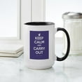 thumbnail image 4 of CafePress - Keep Calm And Carry Out Mugs - 15 oz Ceramic Large White Novelty Mug, 4 of 4