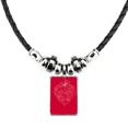 thumbnail image 1 of flores en forma de corazon de vides de san valentín collar a mano colgante de cuerda de cuero Unbranded M, 1 of 3