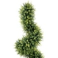thumbnail image 3 of Northlight 5.5' Unlit Artificial Potted Two-Tone Boxwood Spiral Topiary Tree, 3 of 7