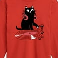 thumbnail image 3 of Instant Message - DJ Cat - Toddler & Youth Long Sleeve Graphic T-Shirt, 3 of 6
