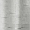 thumbnail image 6 of Mainstays Woven Stripe Sheer Tab Top Curtain, Single Panel, Silver, 50" W x 63" L, 6 of 6