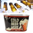 thumbnail image 3 of Beer Ice Bucket, Beautifully Coated Multipurpose Retro Leakproof Tinplate Ice Bucket  For Bar, 3 of 7