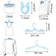 thumbnail image 2 of 20 perchas de viaje portátiles plegables, ropa de plástico que ahorra espacio, 2 of 4