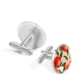 thumbnail image 3 of Peach Classic Dress Shirt Cufflink Set Made of Stainless Steel, Suitable for Formal Attire, Ideal for Special Occasions, 3 of 6