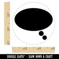 thumbnail image 2 of Thought Speech Bubble Solid Self-Inking Rubber Stamp Ink Stamper - Brown Ink - Small 3/4 Inch, 2 of 7