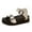 White, variant on Xfvqtps Womens Plus Size Sandals Flatform Chunky Thick Sole Double Buckle Solid Color Open Toe Comfortable Non Slip Breathable Beach Sandals Black