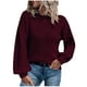thumbnail image 1 of Suéteres para mujer Suéteres de otoño Cuello redondo Moda Color sólido Manga larga Pullove Casual Tops Odeerbi ODB-5, 1 of 5