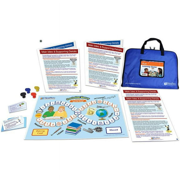 Newpath Learning 1571133 Learning Main Idea & Supporting Details Learning Center Game, Grade 3-5